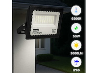 6 x led schijnwerper mini 50w – 6500k koud wit – ip65 – minions-50 - afbeelding 1 van  5