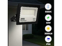 6 x led schijnwerper mini 50w – 6500k koud wit – ip65 – minions-50 - afbeelding 1 van  5