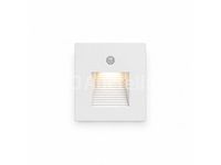 6 x led trapverlichting 1w – 4200k neutraal wit - wit – pir sensor – ip20 – diamond - afbeelding 1 van  5