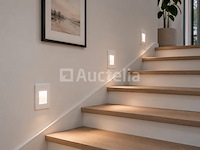 6 x led trapverlichting 1w – 4200k neutraal wit - wit – pir sensor – ip20 – diamond - afbeelding 4 van  5
