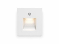 6 x led trapverlichting 1w – 4200k neutraal wit - wit – pir sensor – ip20 – diamond - afbeelding 2 van  5