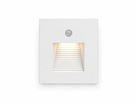 6 x led trapverlichting 1w – 4200k neutraal wit - wit – pir sensor – ip20 – diamond - afbeelding 2 van  5