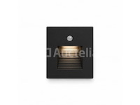 6 x led trapverlichting 1w – 4200k neutraal wit - zwart – pir sensor – ip20 – diamond - afbeelding 5 van  5