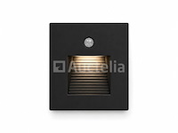 6 x led trapverlichting 1w – 4200k neutraal wit - zwart – pir sensor – ip20 – diamond - afbeelding 4 van  5