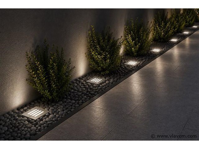 6 x led trapverlichting 3w - 6400k koud wit – ip54 – akik - afbeelding 1 van  5