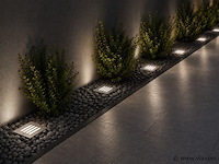6 x led trapverlichting 3w - 6400k koud wit – ip54 – akik - afbeelding 1 van  5
