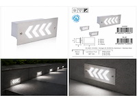 6 x led trapverlichting 3w - 6400k koud wit – ip54 – beril - afbeelding 5 van  5
