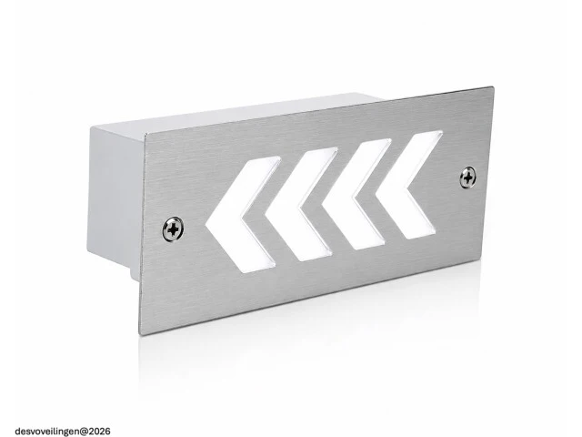 6 x led trapverlichting 3w - 6400k koud wit – ip54 – beril - afbeelding 3 van  6