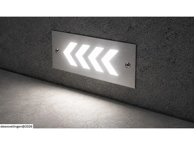6 x led trapverlichting 3w - 6400k koud wit – ip54 – beril - afbeelding 4 van  6