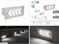 6 x led trapverlichting 3w - 6400k koud wit – ip54 – beril - afbeelding 6 van  6