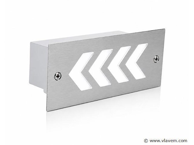 6 x led trapverlichting 3w - 6400k koud wit – ip54 – beril - afbeelding 2 van  5