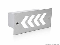 6 x led trapverlichting 3w - 6400k koud wit – ip54 – beril - afbeelding 2 van  5