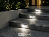 6 x led trapverlichting 3w - 6400k koud wit – ip54 – beril - afbeelding 2 van  6