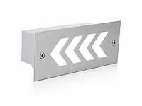 6 x led trapverlichting 3w - 6400k koud wit – ip54 – beril - afbeelding 2 van  5
