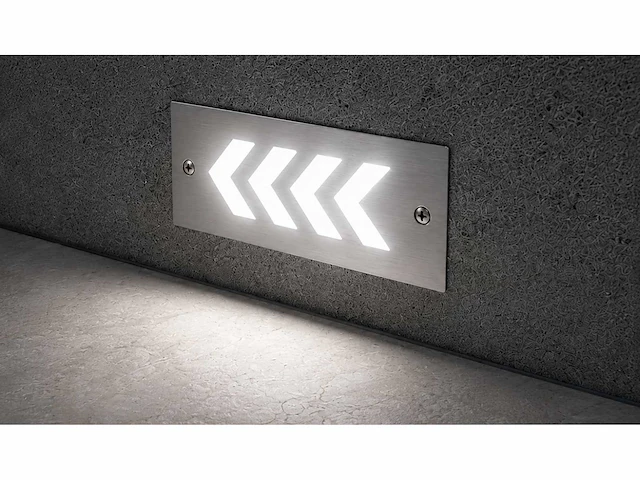 6 x led trapverlichting 3w - 6400k koud wit – ip54 – beril - afbeelding 3 van  5