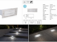 6 x led trapverlichting 3w - 6400k koud wit – ip54 – oltu - afbeelding 1 van  5