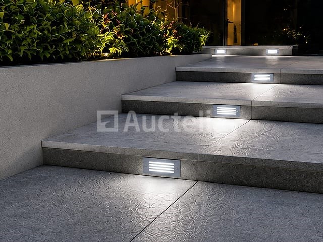 6 x led trapverlichting 3w - 6400k koud wit – ip54 – oltu - afbeelding 2 van  5