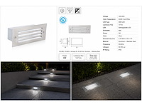 6 x led trapverlichting 3w - 6400k koud wit – ip54 – oltu - afbeelding 5 van  5