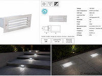 6 x led trapverlichting 3w - 6400k koud wit – ip54 – oltu - afbeelding 5 van  5