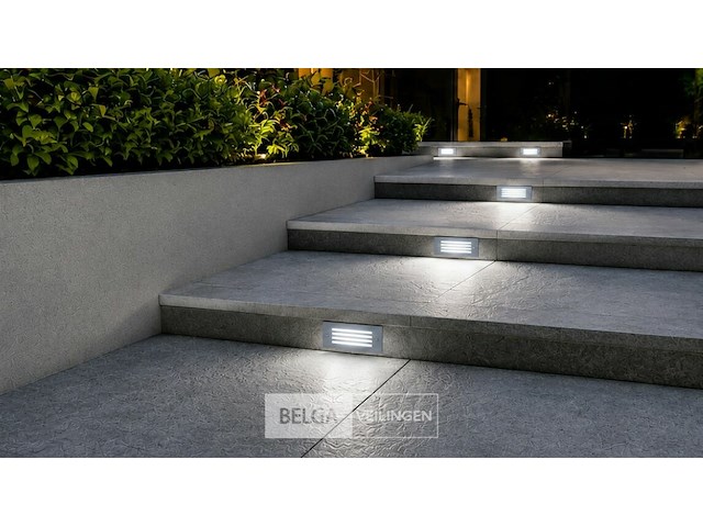 6 x led trapverlichting 3w - 6400k koud wit – ip54 – oltu - afbeelding 4 van  6