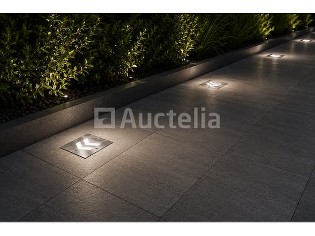 6 x led trapverlichting 3w - 6400k koud wit – ip54 – oniks - afbeelding 1 van  5