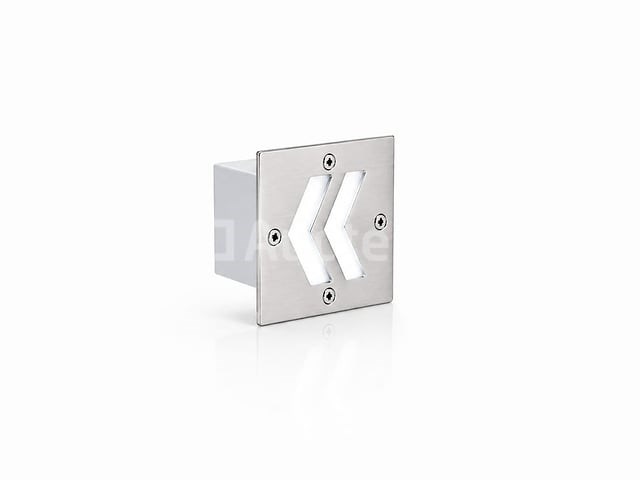 6 x led trapverlichting 3w - 6400k koud wit – ip54 – oniks - afbeelding 1 van  5