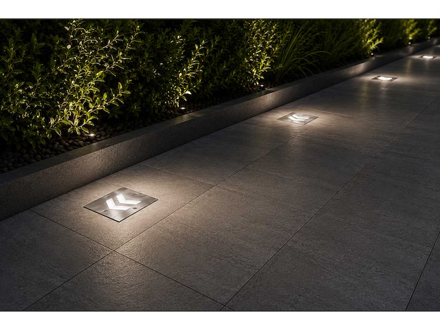6 x led trapverlichting 3w - 6400k koud wit – ip54 – oniks - afbeelding 1 van  5