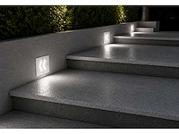 6 x led trapverlichting 3w - 6400k koud wit – ip54 – oniks - afbeelding 3 van  5