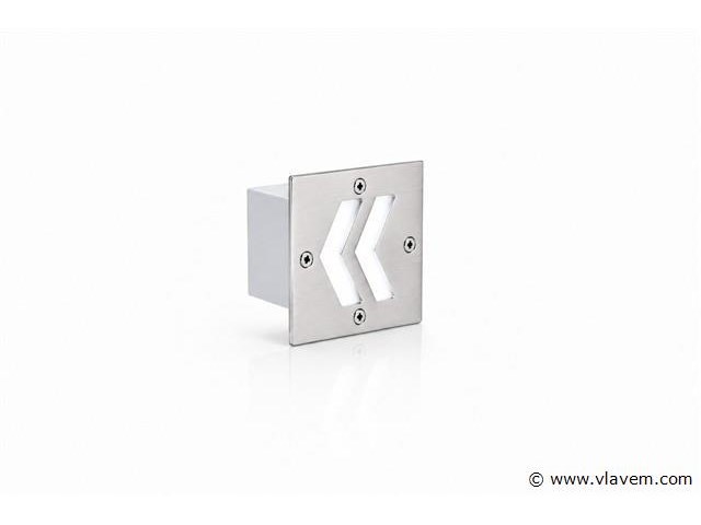 6 x led trapverlichting 3w - 6400k koud wit – ip54 – oniks - afbeelding 2 van  5