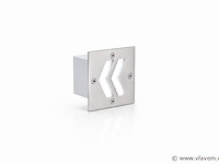 6 x led trapverlichting 3w - 6400k koud wit – ip54 – oniks - afbeelding 2 van  5