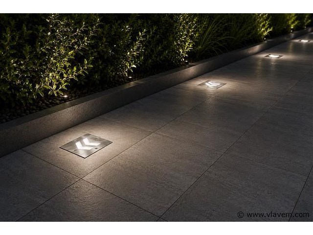 6 x led trapverlichting 3w - 6400k koud wit – ip54 – oniks - afbeelding 1 van  5