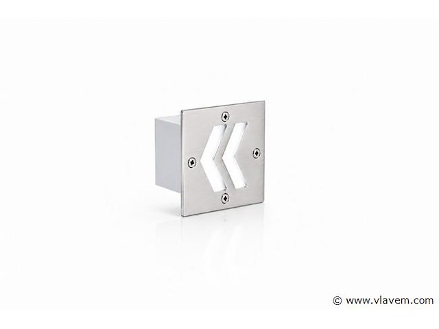 6 x led trapverlichting 3w - 6400k koud wit – ip54 – oniks - afbeelding 2 van  5