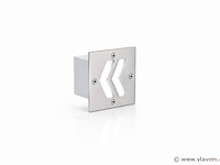 6 x led trapverlichting 3w - 6400k koud wit – ip54 – oniks - afbeelding 2 van  5