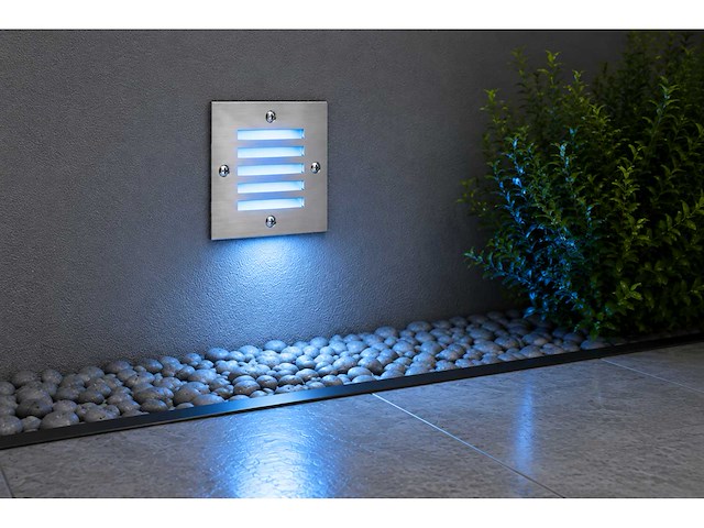 6 x led trapverlichting 3w - blauw – ip54 – akik - afbeelding 3 van  5
