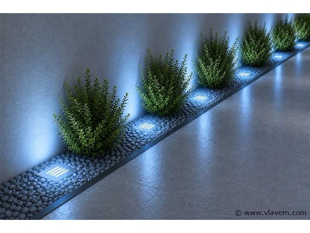 6 x led trapverlichting 3w - blauw – ip54 – akik - afbeelding 1 van  5