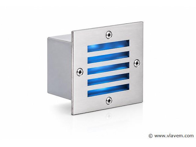 6 x led trapverlichting 3w - blauw – ip54 – akik - afbeelding 2 van  5