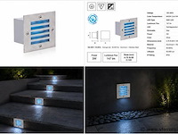 6 x led trapverlichting 3w - blauw – ip54 – akik - afbeelding 5 van  5