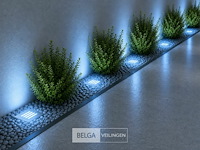 6 x led trapverlichting 3w - blauw – ip54 – akik - afbeelding 2 van  6