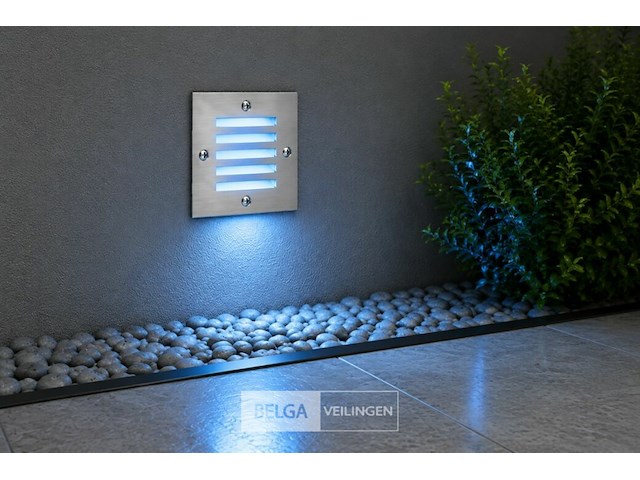 6 x led trapverlichting 3w - blauw – ip54 – akik - afbeelding 4 van  6