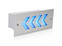 6 x led trapverlichting 3w - blauw – ip54 – beril - afbeelding 1 van  5