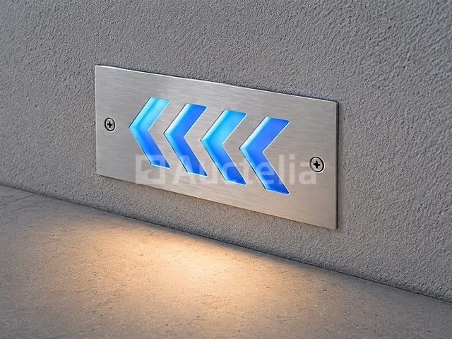 6 x led trapverlichting 3w - blauw – ip54 – beril - afbeelding 2 van  5