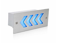 6 x led trapverlichting 3w - blauw – ip54 – beril - afbeelding 2 van  5