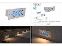 6 x led trapverlichting 3w - blauw – ip54 – beril - afbeelding 5 van  5