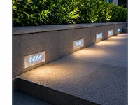 6 x led trapverlichting 3w - blauw – ip54 – beril