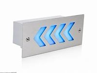 6 x led trapverlichting 3w - blauw – ip54 – beril - afbeelding 3 van  6