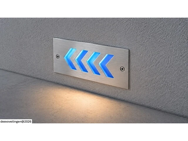 6 x led trapverlichting 3w - blauw – ip54 – beril - afbeelding 4 van  6
