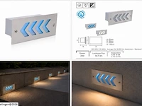 6 x led trapverlichting 3w - blauw – ip54 – beril - afbeelding 6 van  6