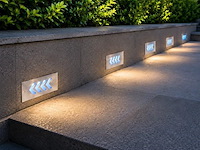 6 x led trapverlichting 3w - blauw – ip54 – beril - afbeelding 1 van  5