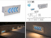 6 x led trapverlichting 3w - blauw – ip54 – beril - afbeelding 5 van  5