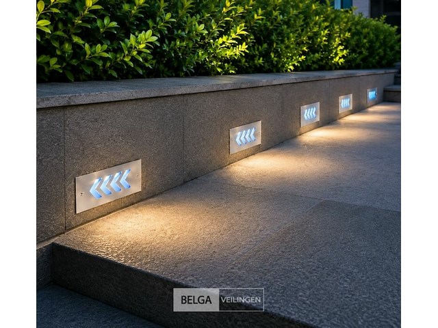 6 x led trapverlichting 3w - blauw – ip54 – beril - afbeelding 2 van  6